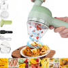 🥒 Cortador de Verduras 4 en 1 Eléctrico Recargable